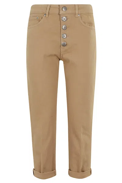 Dondup Multi-pocket Casual Pants In Brown