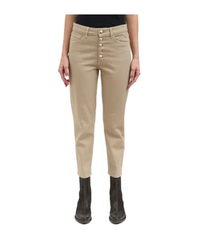 Dondup Pantalone Loose Koons Gioiello In Neutral