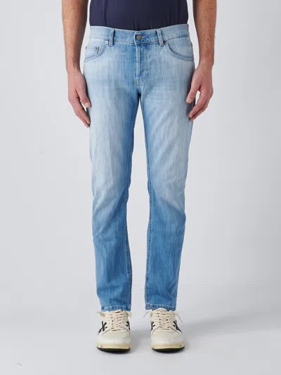 Dondup Pantalone Mius Trousers In Denim Chiaro