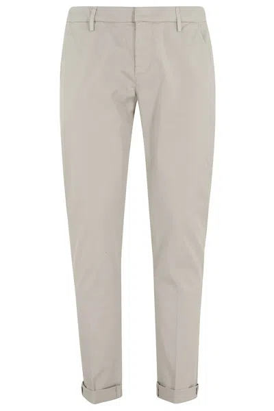 Dondup Pantalone Slim Chino Gaubert In Neutral