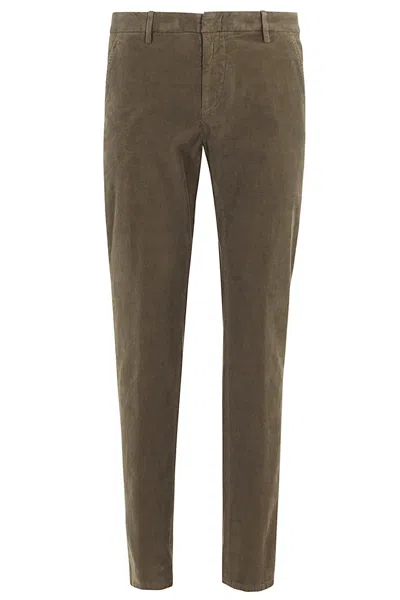 Dondup Pantalone Spiritissimo Velluto 1000 Righe In Green