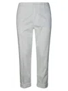 Dondup Zyan Trousers Back Pockets In White