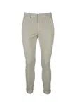 Dondup Gaubert Cotton Chino Trousers In 020