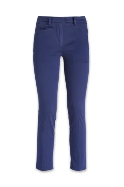 Dondup Cotton Pants In Blue