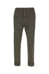Dondup Trousers With Back Pockets And Rolled Cuffs In Gray