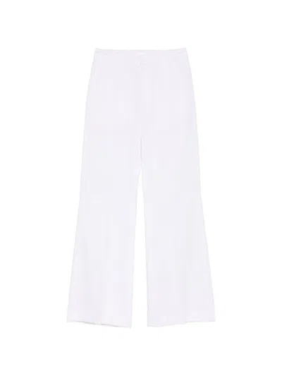 Dondup Pantaloni Janice Wide Leg Bianchi