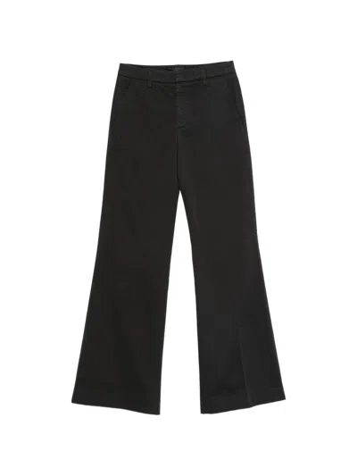 Dondup Pantaloni Janice Wide Leg Neri