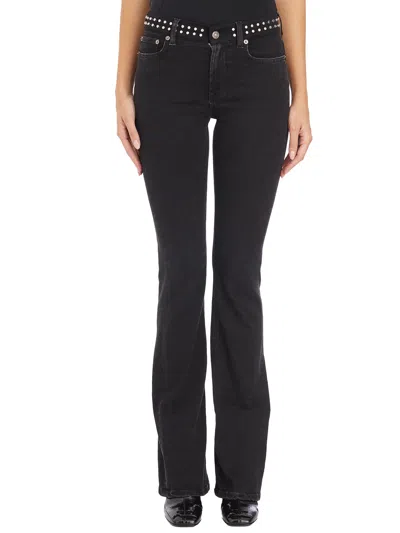 Dondup Pantaloni Newlola Borchie In Black