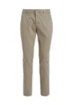 Dondup Cotton Trousers With Belt Loops And Pockets