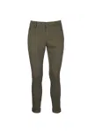 Dondup Trousers With Cuffed Hem And Belt Loops