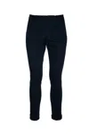 Dondup Trousers With Cuffed Hem And Button Detail In Blue