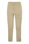Dondup Velvet Cargo Pants - Eve In Beige