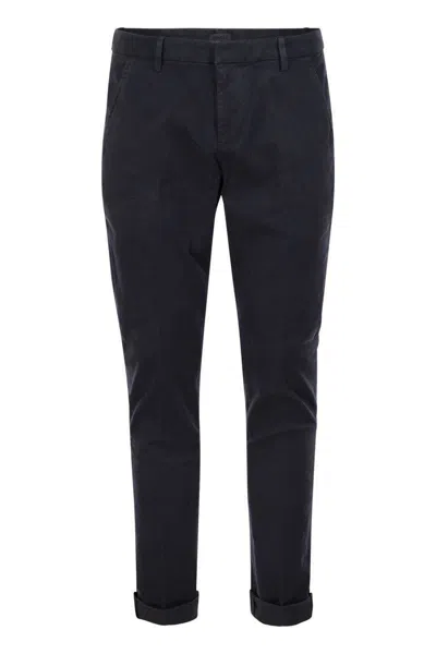 Dondup Low-rise Slim-cut Trousers In Blue