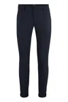 Dondup Gaubert Chino Pants In Wool Blend In Blue