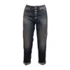 Dondup Koons Loose Velvet Pants In Blue