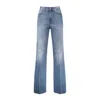 Dondup Mid-rise Denim Mini Shorts In Blue