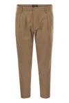 Dondup Ben Trousers In Wool In Brown