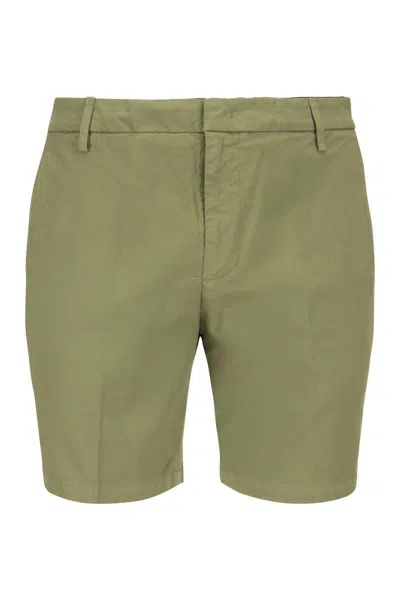 Dondup Manheim - Cotton Blend Shorts In Green