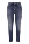 Dondup Cindy - Regular Stretch Denim Jeans In Navy