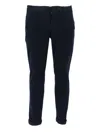Dondup Pants With Zip In Black