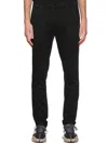Dondup Belt-lined Casual Pants In Black