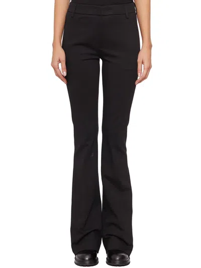 Dondup Pleated Bell-bottom Casual Pants In Black