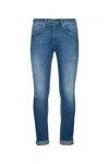 Dondup George Skinny Stretch Jeans In Blue