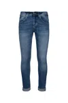 Dondup George Trousers Faded Effect In Blue