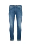 Dondup George Skinny Stretch Jeans In Blue