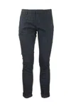 Dondup Men's Gaubert - Slim-fit Gabardine Trousers In Blue