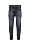 Dondup Brighton Jeans In Stretch Cotton In Blue