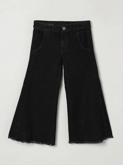 DONDUP PANTS DONDUP KIDS KIDS COLOR BLACK,H30162002