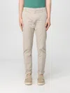 Dondup Belt Loop Casual Pants In Beige