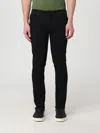 Dondup Denim Trousers With Belt Loops In Black