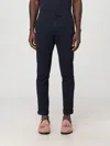 Dondup Trousers With Cuffed Hem And Front Crease In Blau