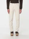 Dondup White Denim Trouser In Neutral