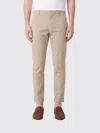Dondup Stretch Cotton Chino Trousers In Neutral