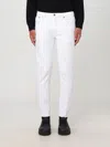 Dondup Carrot Leg Jeans In Durable Cotton Drill In Weiss