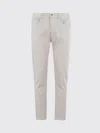 Dondup Carrot Leg Beige Jeans With Five-pocket Design In Yellow