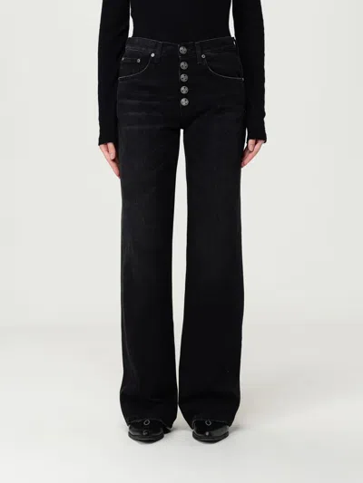 DONDUP PANTS DONDUP WOMAN COLOR BLACK,H23247002