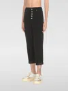 Dondup Button-up Cropped Trousers In Schwarz