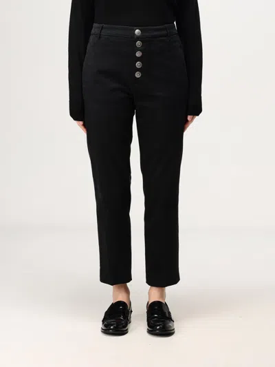 Dondup Pants  Woman Color Black In Schwarz