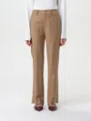 Dondup Nima Cropped Virgin Wool Trousers In Camel
