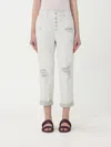 Dondup Koons Distressed Jeans In Grey
