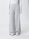 Dondup Wide-leg Viscose Trousers In White