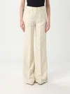 Dondup Woman Pants Cream Size 31 Cotton, Lyocell, Elastane In Milch