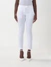 Dondup Belt Loop Casual Pants In White