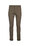 Dondup Rolled Cuffs Trousers Featuring Pockets In Brown