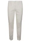 Dondup Trousers Back Pockets Belt Loops Side Pockets In White