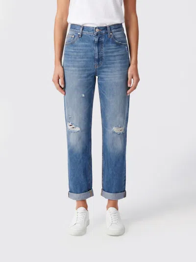 Dondup Pants Woman In Blue